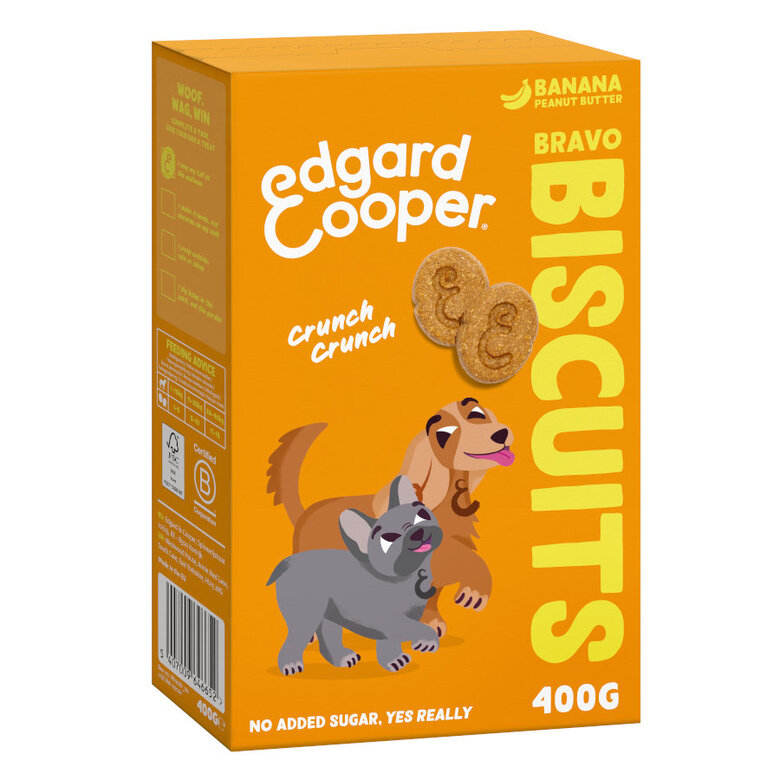 Edgard & Cooper Biscoitos de Banana e Manteiga de Amendoim para cães , , large image number null